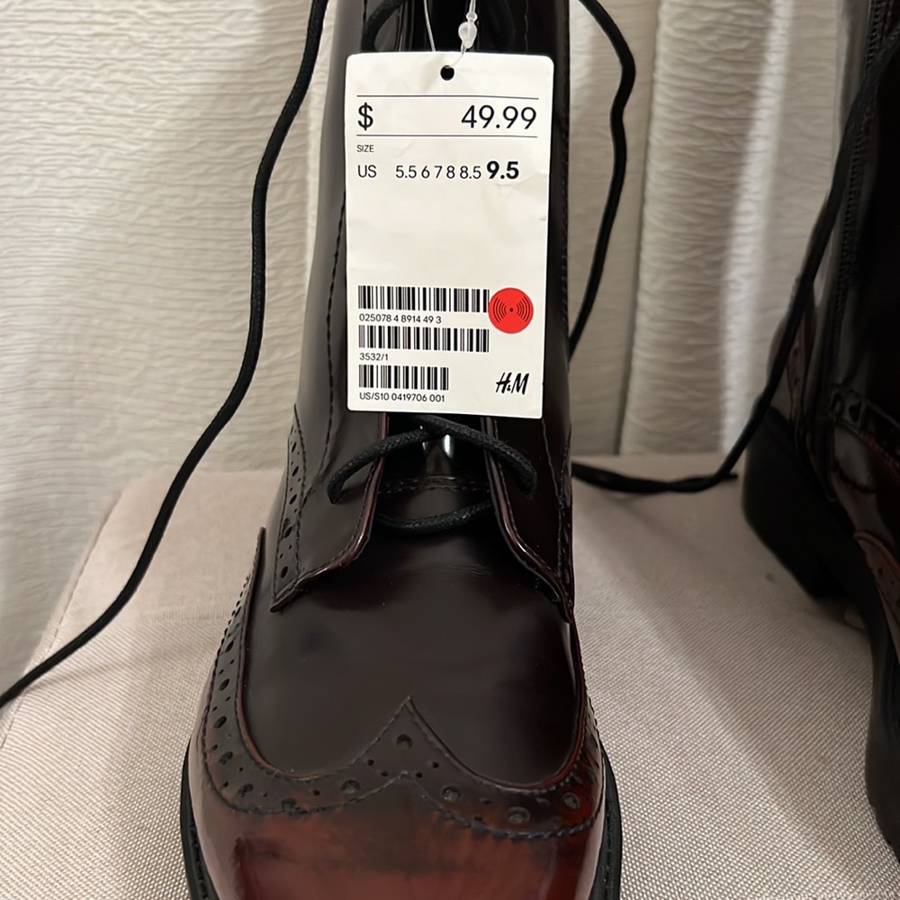 H&M brown ombré boots. Size 9.5. - Picture 3 of 9